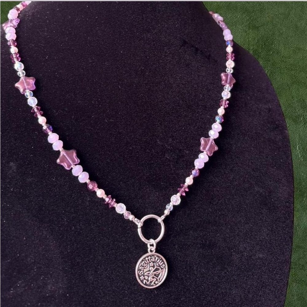 Beaded Sagittarius Necklace 🌙